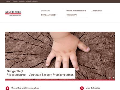 Website von Armbruster Handelsgesellschaft mbH