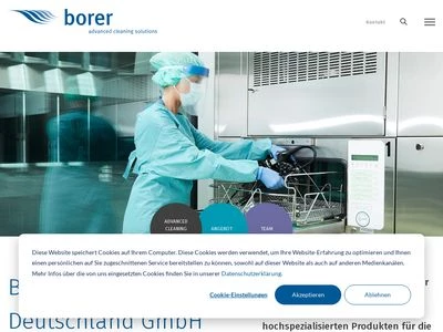 Website von Borer Chemie Deutschland GmbH