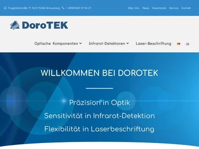 Website von DoroTEK Gesellschaft für Systemtechnik mbH