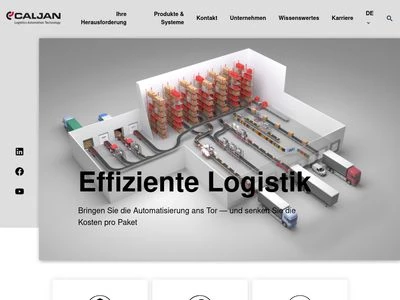 Website von Caljan Rite-Hite GmbH