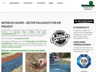 Website von Öcocolor GmbH & Co. KG