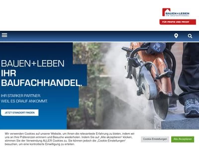 Website von BAUEN+LEBEN Service GmbH & Co. KG