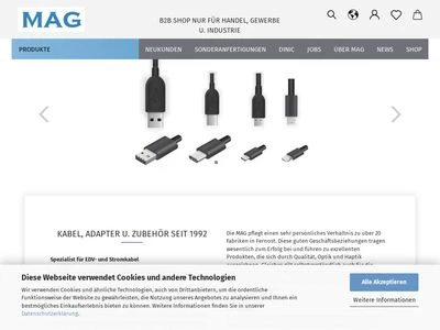 Website von MAG GmbH