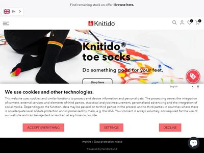 Website von Knitido Europe GmbH