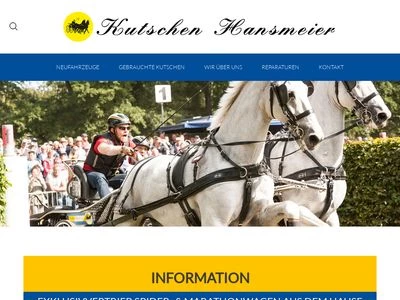Website von Kutschen Hansmeier UG (haftungsbeschränkt)