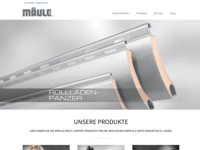 Website von Mäule GmbH