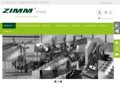 Website von ZIMM Germany GmbH 