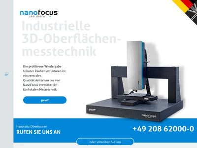 Website von NanoFocus AG