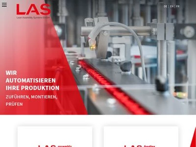 Website von LAS Lean Assembly Systems GmbH