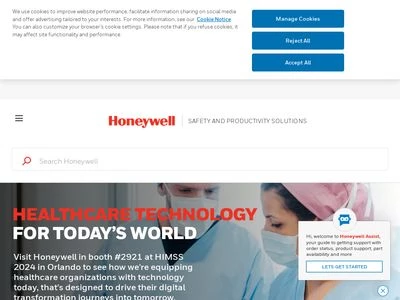 Website von Honeywell Safety Products Deutschland GmbH & Co. KG