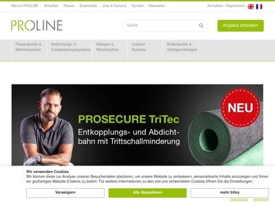 Website von Proline Systems GmbH