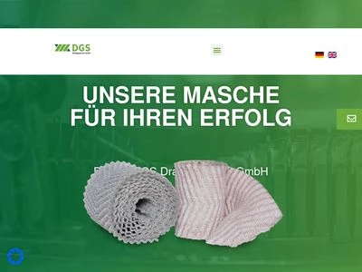 Website von DGS Drahtgestricke GmbH