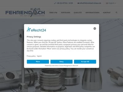 Website von Klaus Fehrenbach GmbH