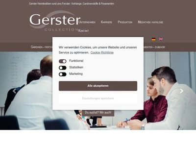 Website von Gustav Gerster GmbH & Co. KG
