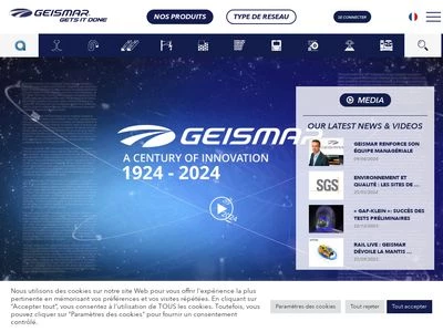 Website von GEISMAR Gleisbaumaschinen GmbH