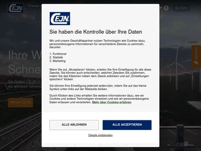 Website von CEJN-Product GmbH