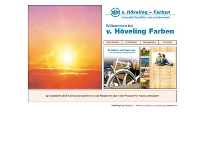 Website von von Höveling Farben GmbH & Co. KG