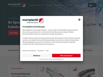 Website von Murrplastik Systemtechnik GmbH