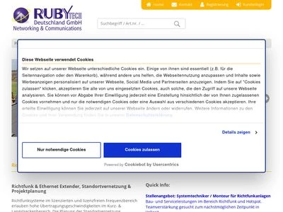 Website von RubyTech Deutschland GmbH