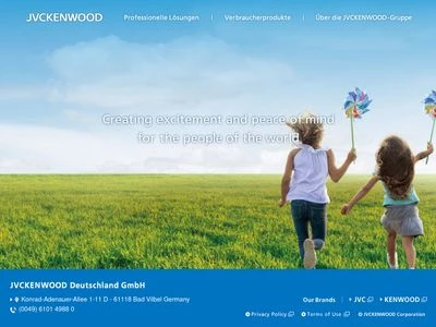 Website von JVCKENWOOD Deutschland GmbH