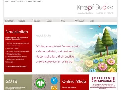 Website von Knopf Budke GmbH & Co.KG