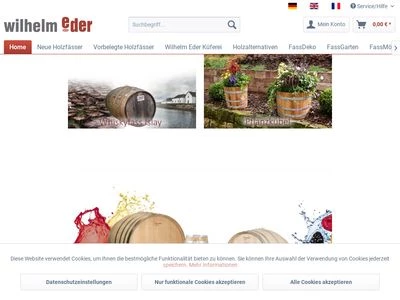 Website von Wilhelm Eder GmbH