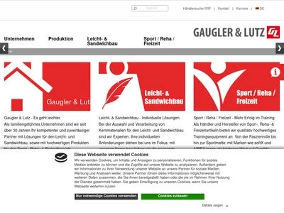 Website von Gaugler & Lutz GmbH & Co. KG