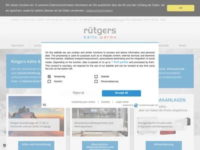Website von RÜTGERS GmbH & Co. KG