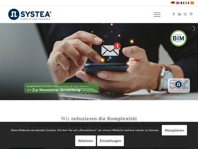Website von Systea GmbH
