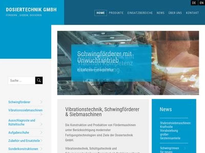 Website von Dosiertechnik GmbH