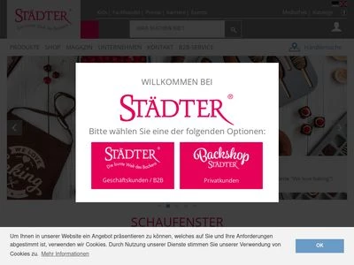 Website von Städter GmbH