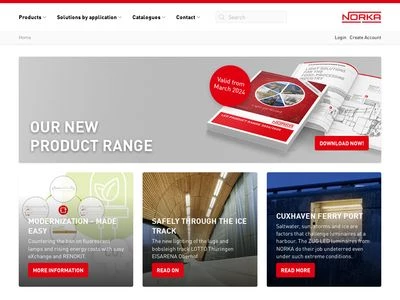 Website von NORKA Norddeutsche Kunststoff- und Elektrogesellschaft Stäcker mbH & Co. KG