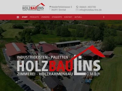Website von Holzbau Lins GmbH
