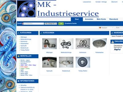 Website von MK-Industrieservice