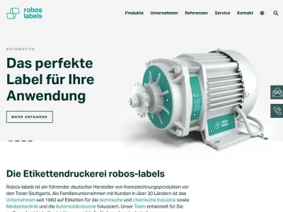 Website von Robos GmbH & Co. KG