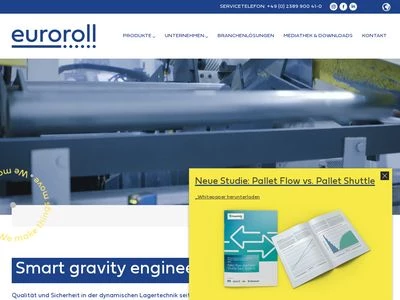 Website von Euroroll GmbH