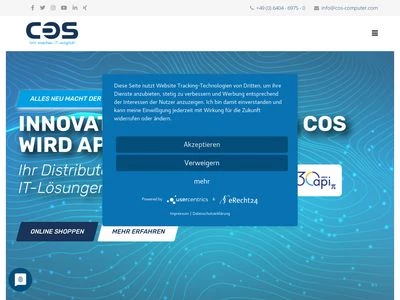 Website von COS Computer GmbH