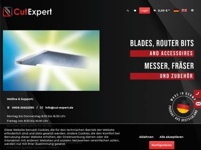 Website von Cut Expert GmbH