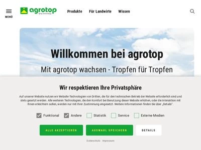 Website von agrotop GmbH
