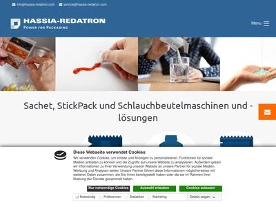 Website von HASSIA-REDATRON GmbH