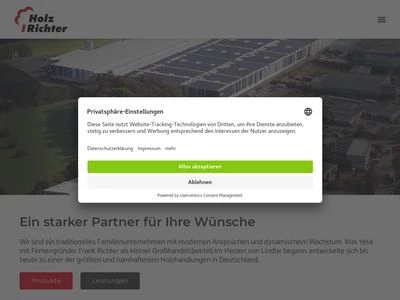 Website von Holz-Richter GmbH