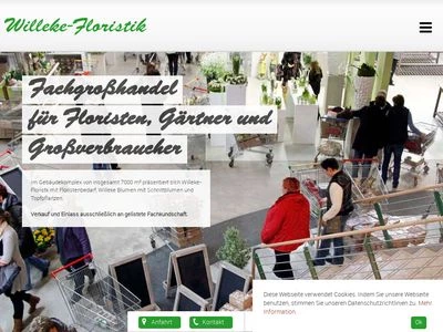 Website von Willeke Shop - Willeke Floristik