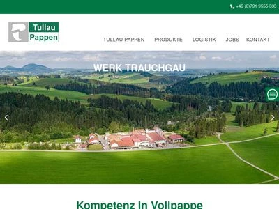 Website von Tullau Pappen - Karl Kurz GmbH & Co. KG