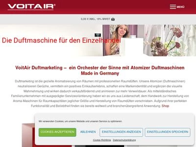 Website von VOITAIR GmbH