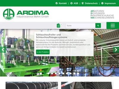 Website von ARDIMA Industrieservice Böhm GmbH