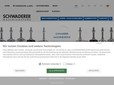 Website von Schwaderer GmbH