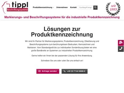 Website von Tippl GmbH