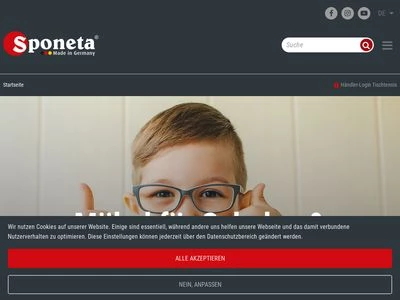 Website von SPONETA GmbH