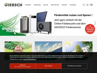 Website von Enertech GmbH