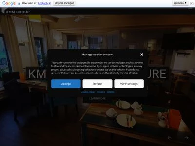 Website von KMM GmbH Hoteleinrichtungen